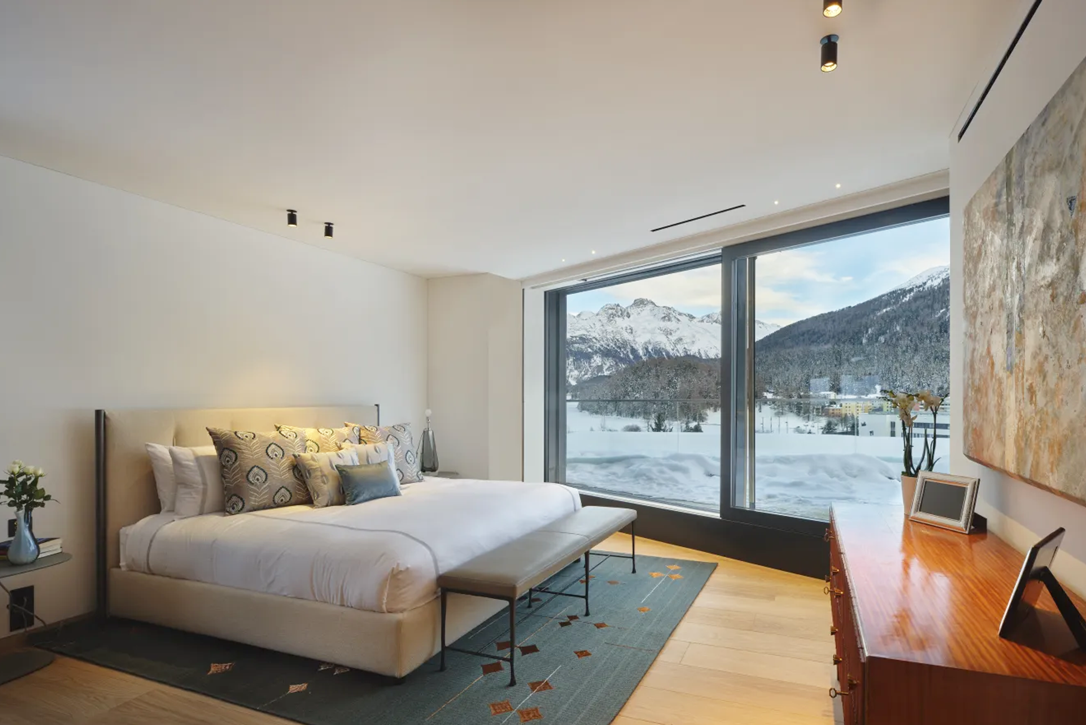 Stunning Penthouse with Panoramic Lake Views in the Heart of St. Moritz